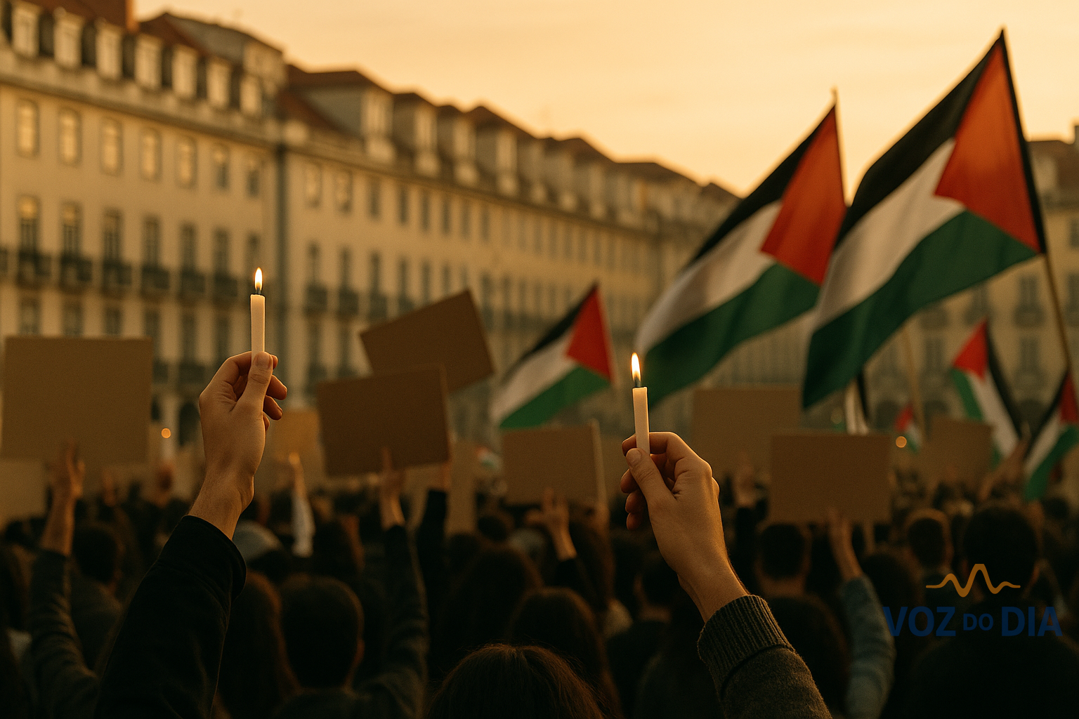 Marcha pela Palestina em Lisboa com mais de 1.000 pessoas