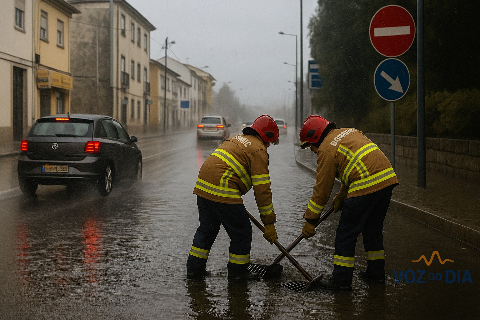 Mau tempo em Portugal com inundações e avisos do IPMA