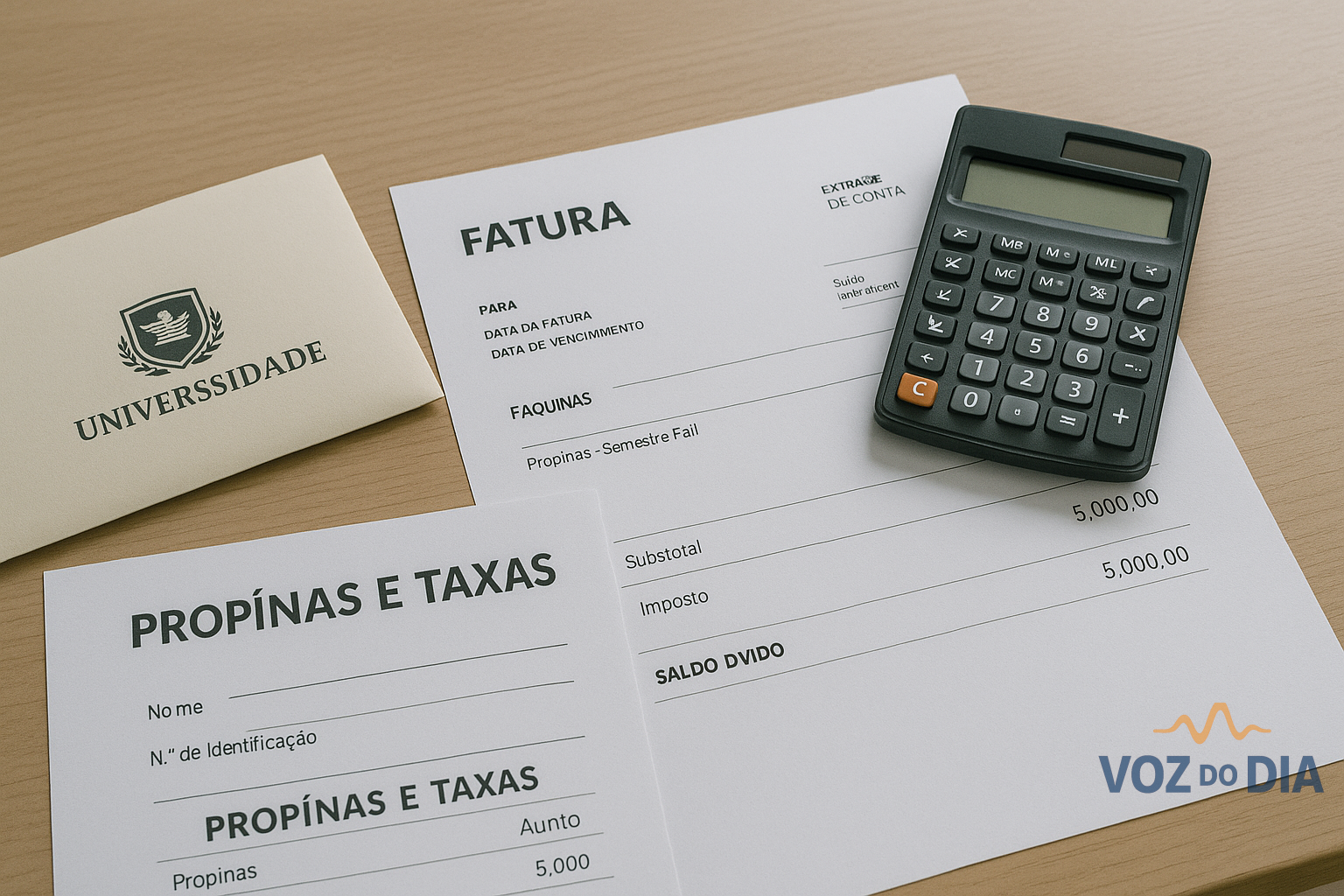 propinas em atraso no ensino superior