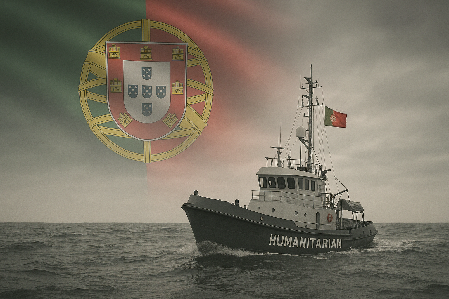 Ativistas portugueses repatriados após missão humanitária.