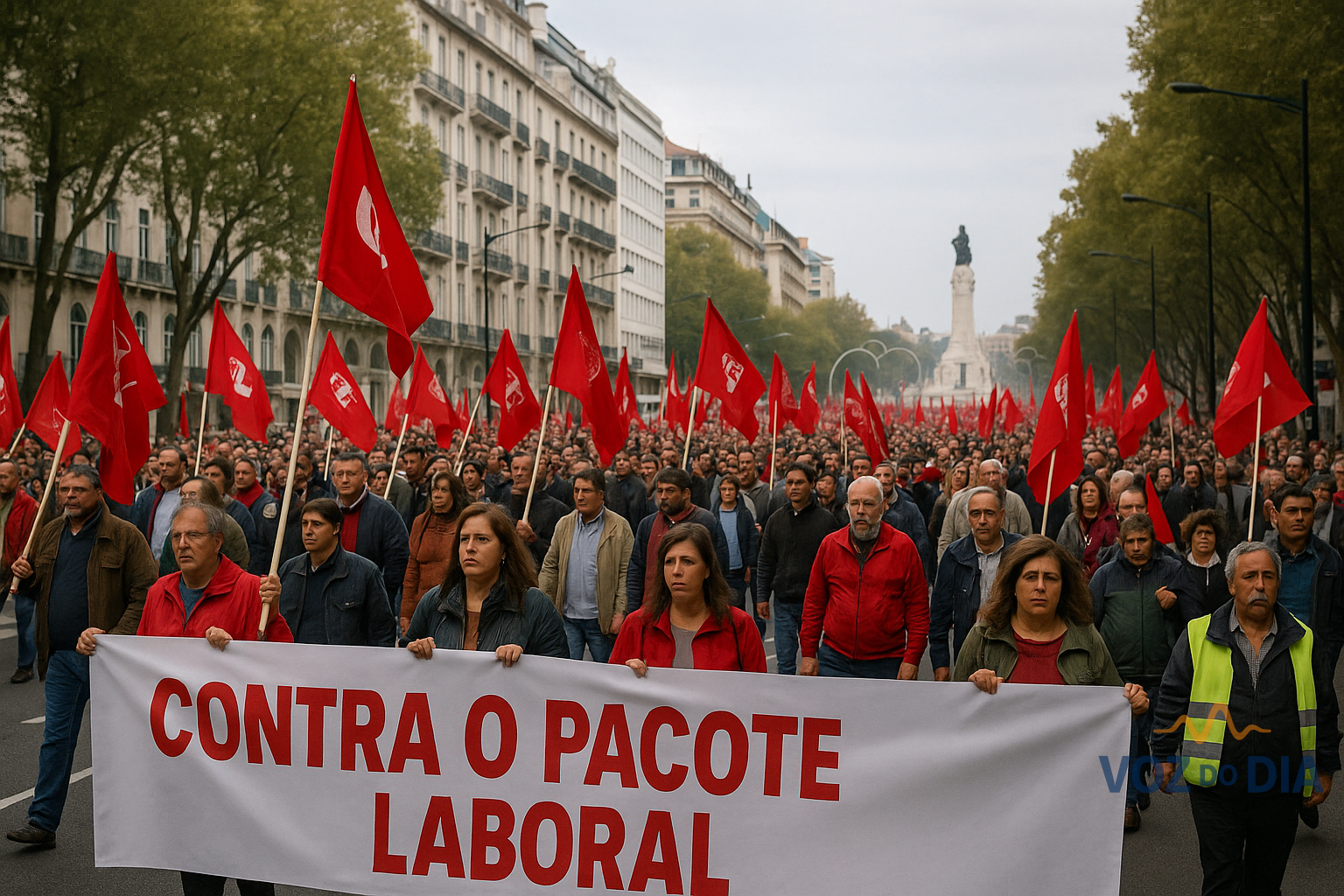 CGTP marcha em Lisboa contra o pacote laboral — 8 de novembro de 2025
