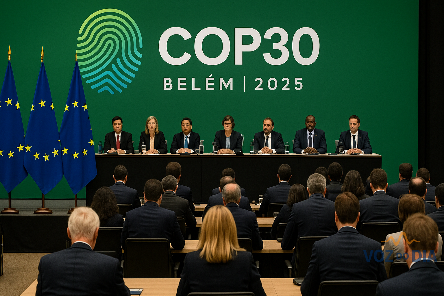 COP30 eurodeputados da União Europeia em negociações climáticas em Belém