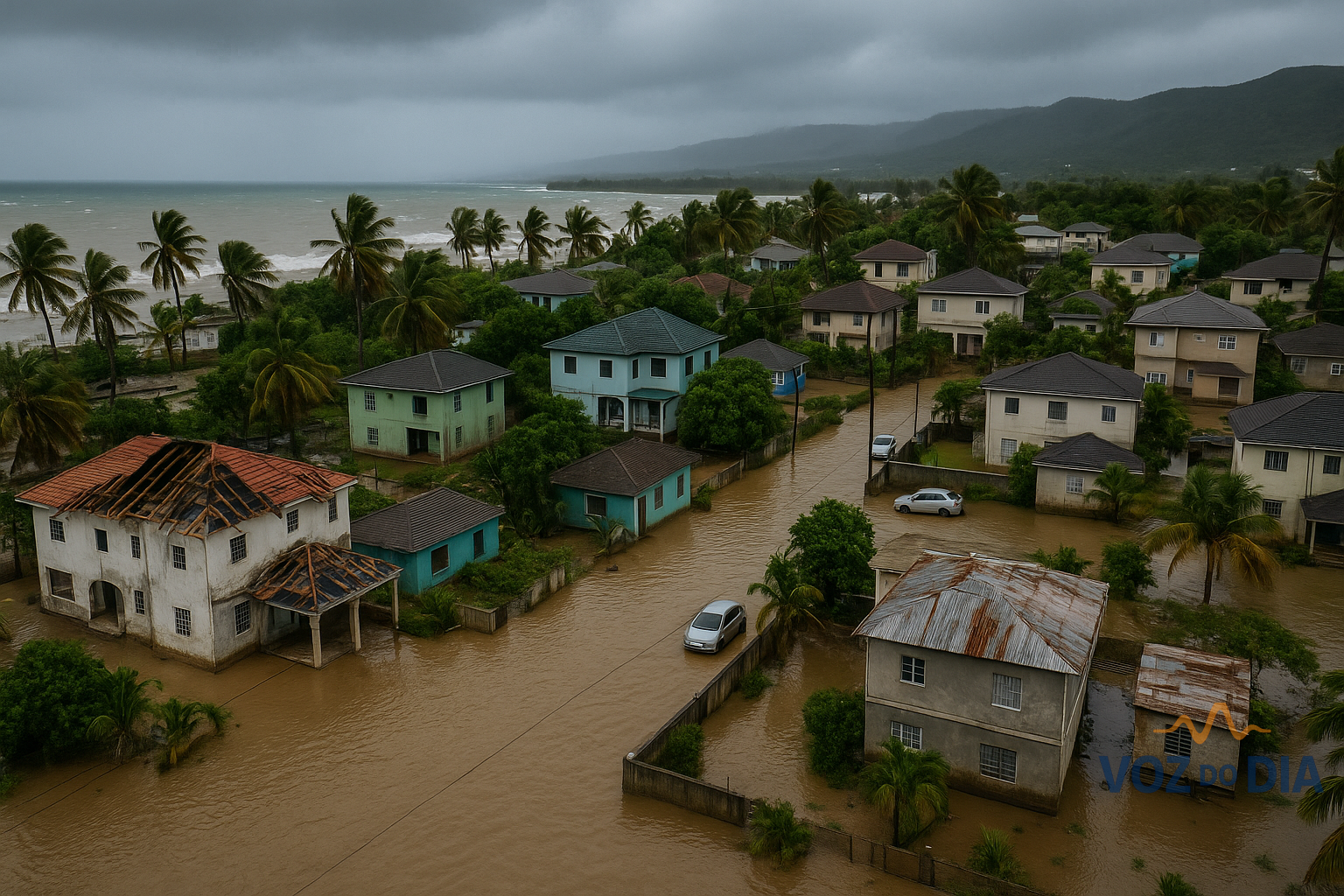 Furacão Melissa causa destruição na Jamaica