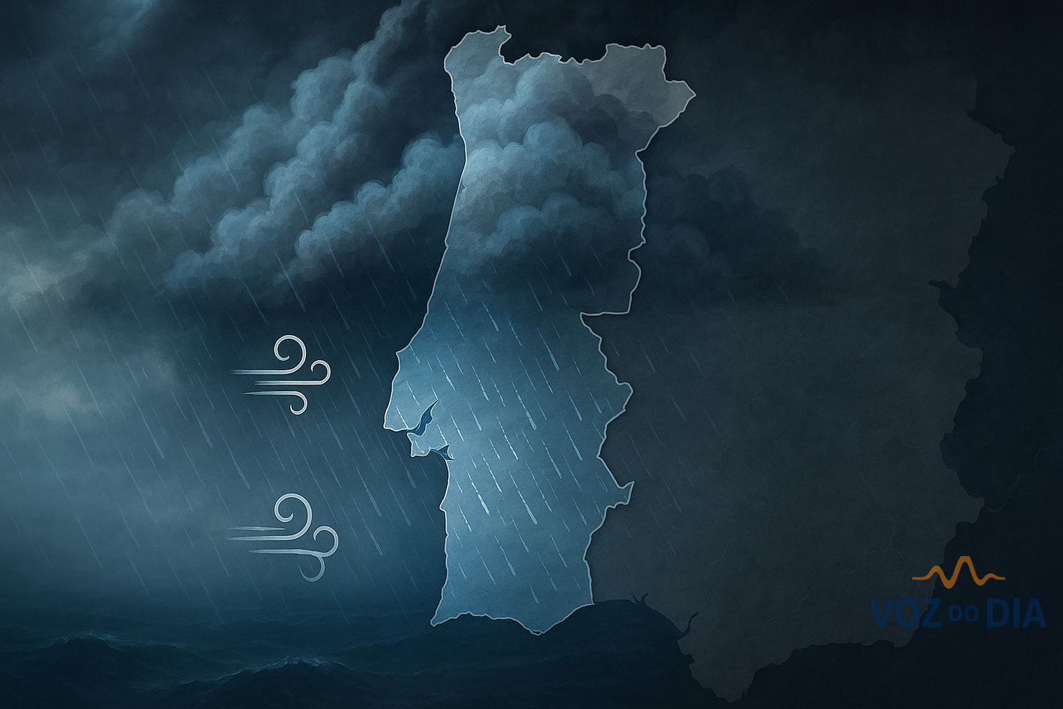 Mau tempo em Portugal: avisos IPMA para 5 de novembro