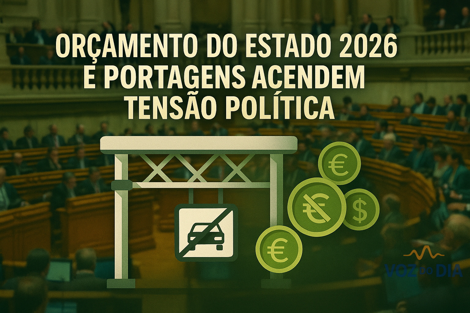 Orçamento do Estado 2026 discutido no Parlamento com foco nas portagens das autoestradas