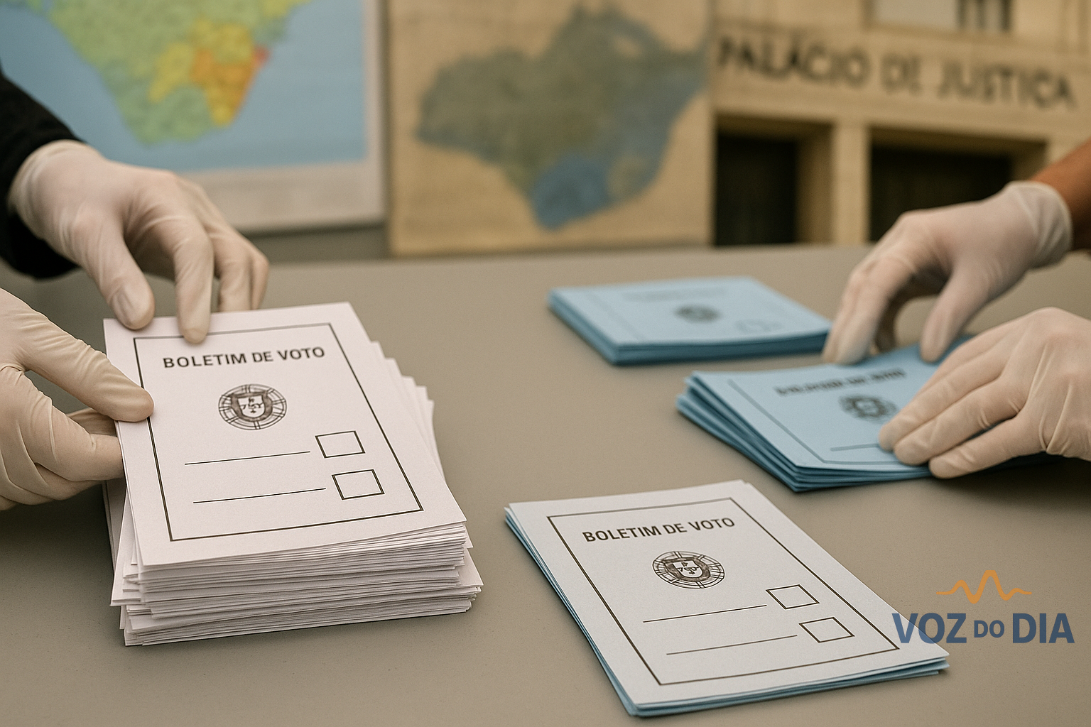 Recontagem de votos em São Domingos de Benfica no Palácio de Justiça